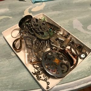 Mystery Box Of Mostly Sterling Mostly Jewelry